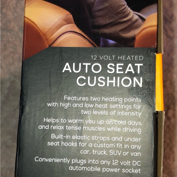 Smartgear 12 V heated auto seat cushion plug in 12 Volt DC auto.power socket NWT - Picture 10 of 12